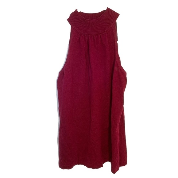 The Limited Sleeveless Mock Neck Sweater Magenta - Picture 1 of 8